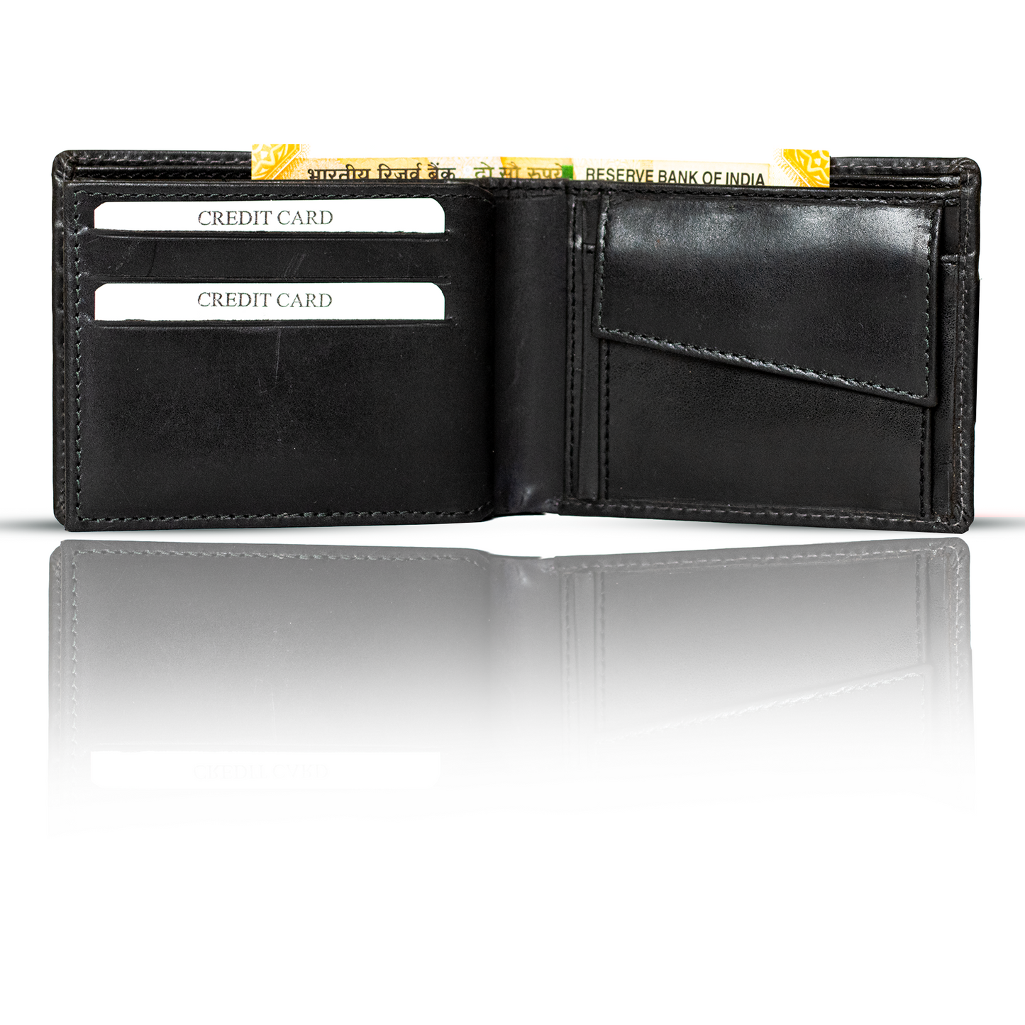 Exquisite Men's Leather Bifold Wallet: Timeless Style & Superior Craftsmanship