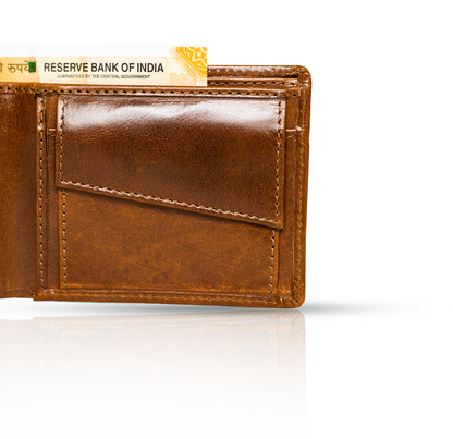 Exquisite Men's Leather Bifold Wallet: Timeless Style & Superior Craftsmanship